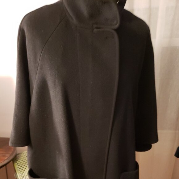 Loft Medium Black Wool Coat - Picture 1 of 3
